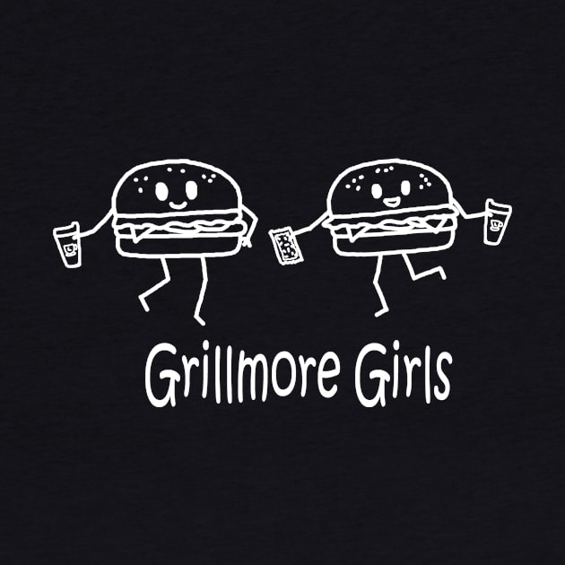 Grillmore Girls White Pocket by PelicanAndWolf